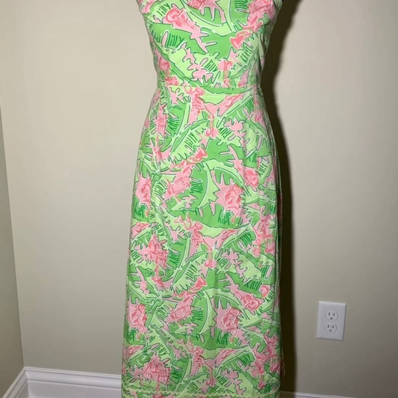 Vintage Lilly Pulitzer Strapless Dress in Musical Monkeys - Picture 2 of 9